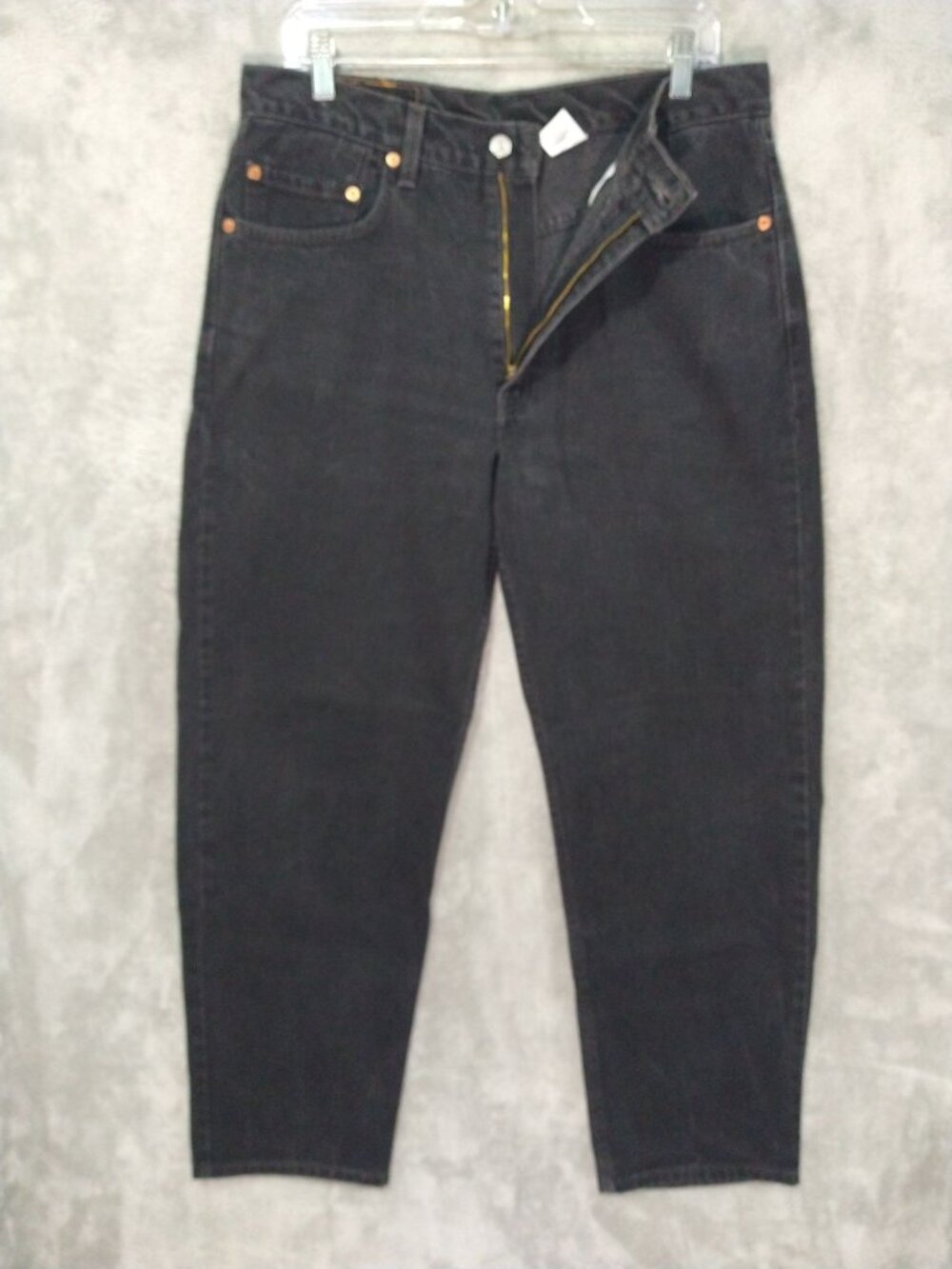 Vintage Levis 550 Jeans Mens 34x30 Black Relaxed Tapered Leg Y2K Red Tab